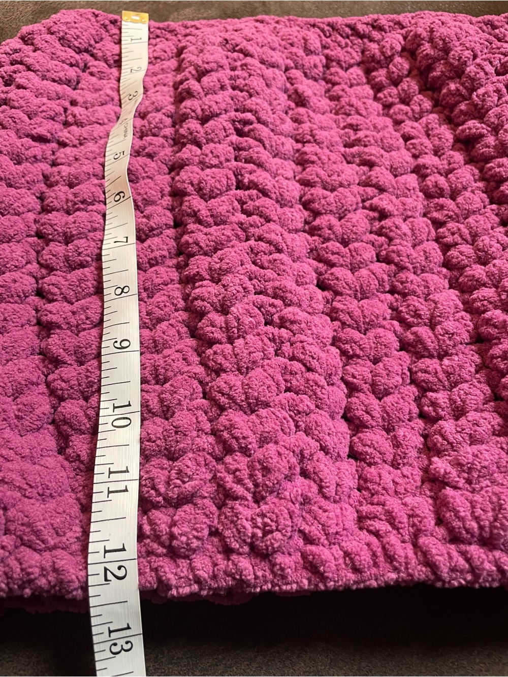 Handmade Pure Wool Crochet Magenta Chunky Cowl Neck Warmer Scarf One of a Kind - Picture 6 of 6